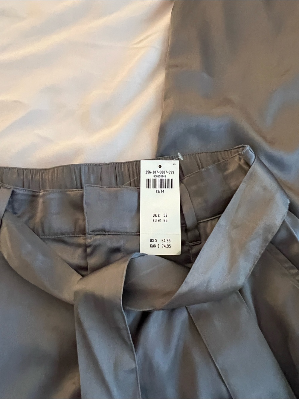 abercrombie kids Silver-Gray Satin-Look Girls Jeans